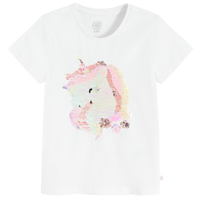 Тениска с къс ръкав, цвят: Бял