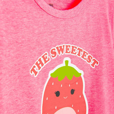 Тениска с къс ръкав SQUISHMALLOWS, цвят: Розов