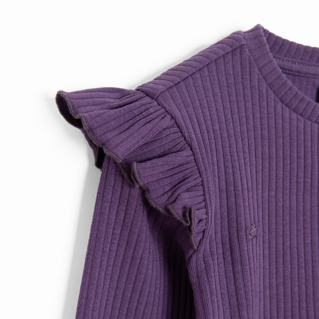 Блуза с дълъг ръкав, цвят: Виолетов