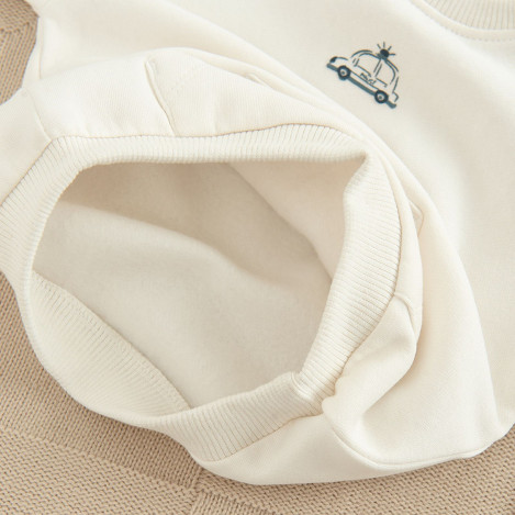 Блуза с дълъг ръкав, цвят: Бежов