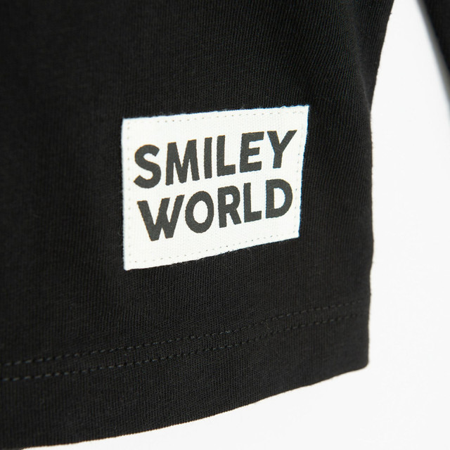 Тениска с дълъг ръкав SMILEY, цвят: Черен