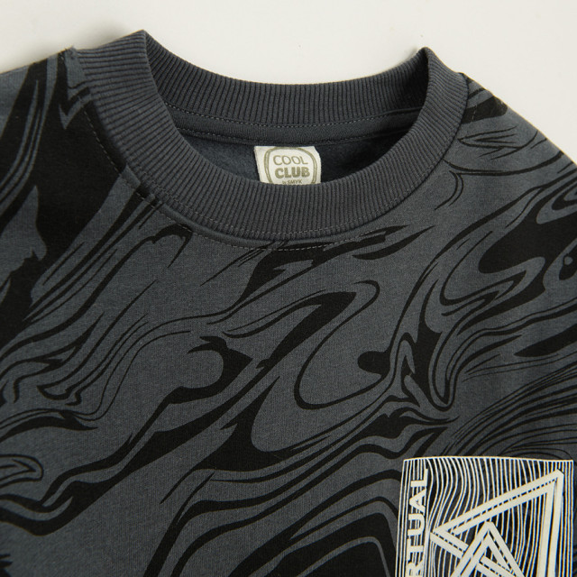 Блуза с дълъг ръкав, цвят: Антрацит