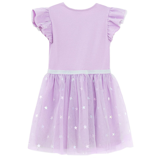 Рокля с къс ръкав LILO & STITCH, цвят: Виолетов