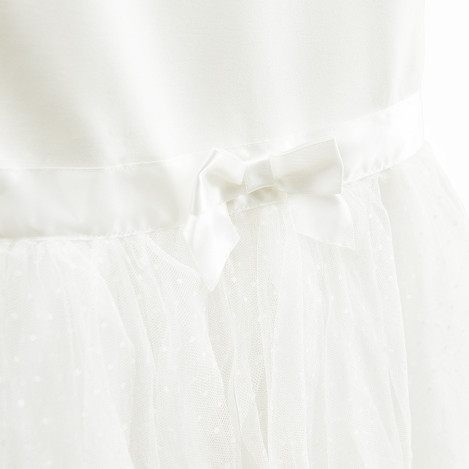 Рокля без ръкав, цвят: Бял