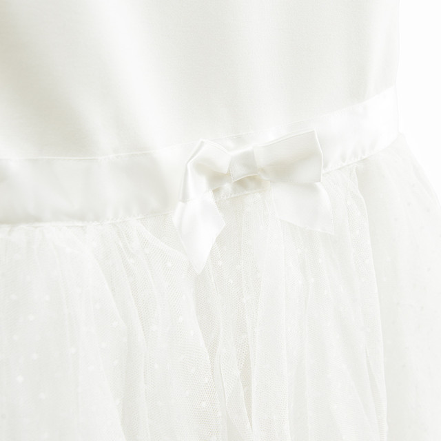 Рокля без ръкав, цвят: Бял