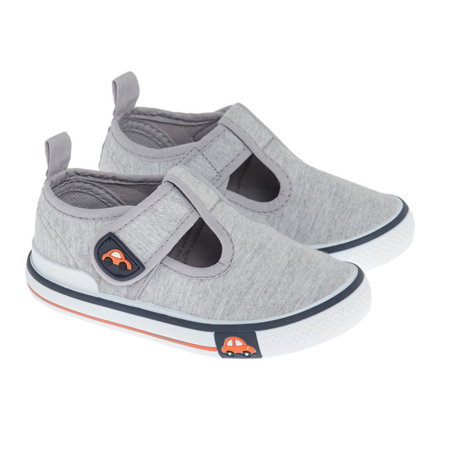 Пантофи, цвят: Сив