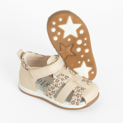 Сандали, цвят: Кремав