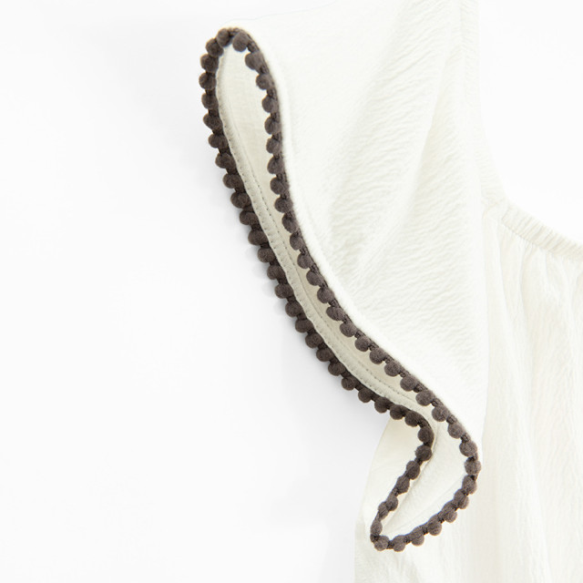 Блуза без ръкави, цвят: Бял