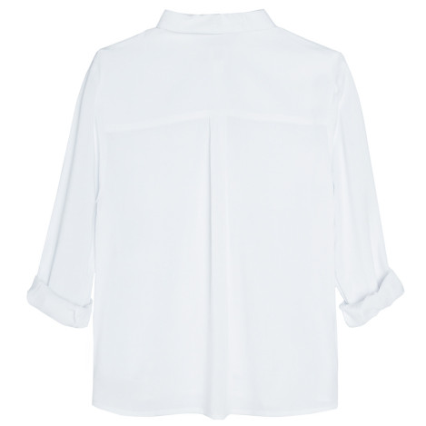 Риза с дълъг ръкав, цвят: Бял