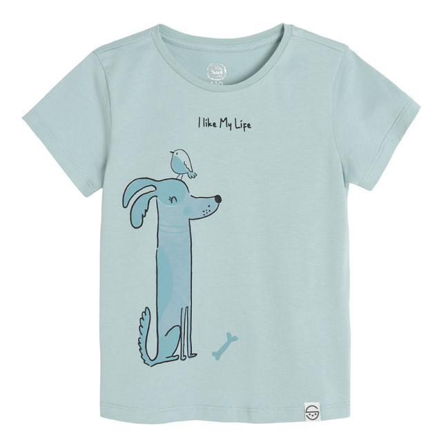 Тениска с къс ръкав, цвят: Тюркоазен