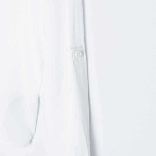 Риза с дълъг ръкав, цвят: Бял