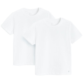 Тениска с къс ръкав 2бр., цвят: Бял