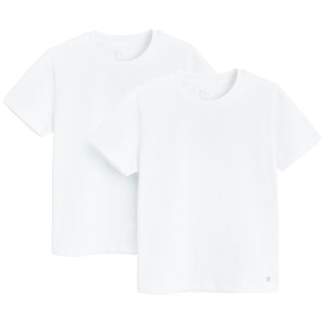 Тениска с къс ръкав 2бр., цвят: Бял