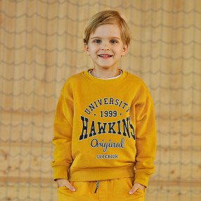 Блуза с дълъг ръкав, цвят: Жълт