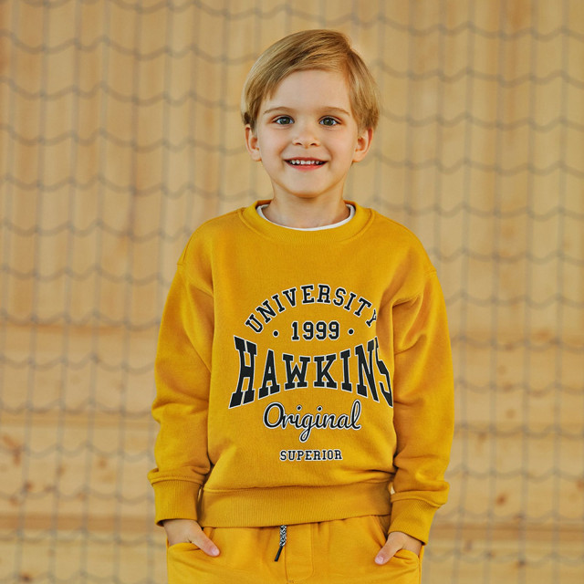 Блуза с дълъг ръкав, цвят: Жълт