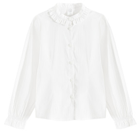 Риза с дълъг ръкав, цвят: Бял