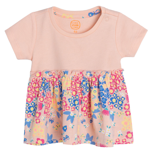 Блуза с къс ръкав, цвят: Светло розов