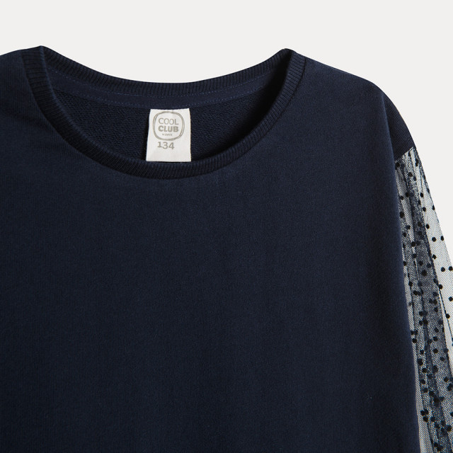 Риза с дълъг ръкав, цвят: Морско син