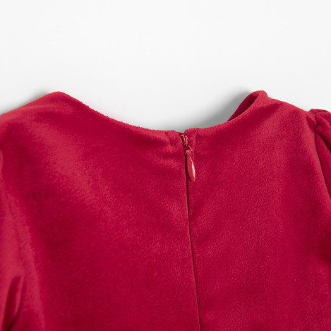 Рокля с дълъг ръкав, цвят: Червен