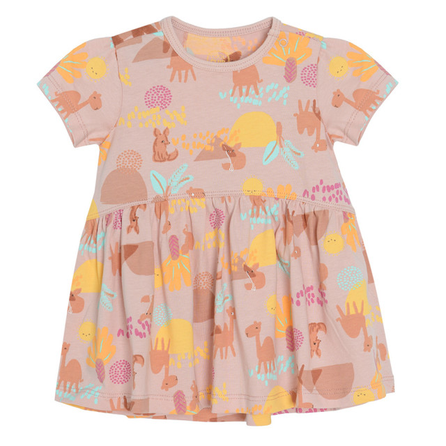 Рокля с къс ръкав 2бр., цвят: Микс