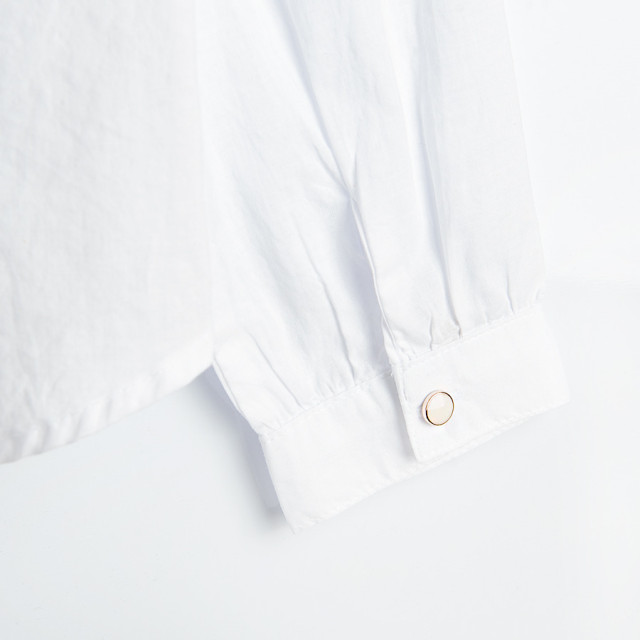 Риза с дълъг ръкав, цвят: Бял