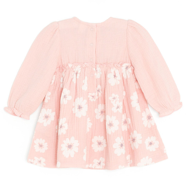 Рокля с дълъг ръкав, цвят: Розов