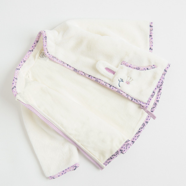 Блуза с дълъг ръкав, цвят: Кремав