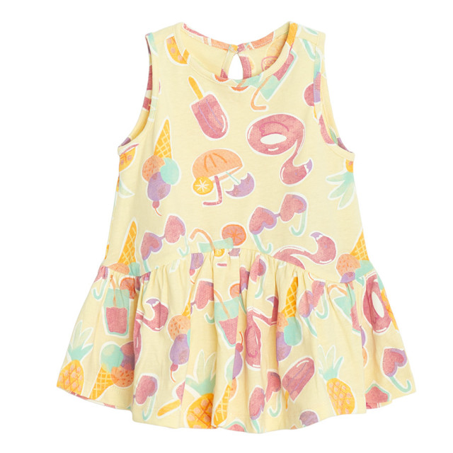 Рокля без ръкав, цвят: Жълт