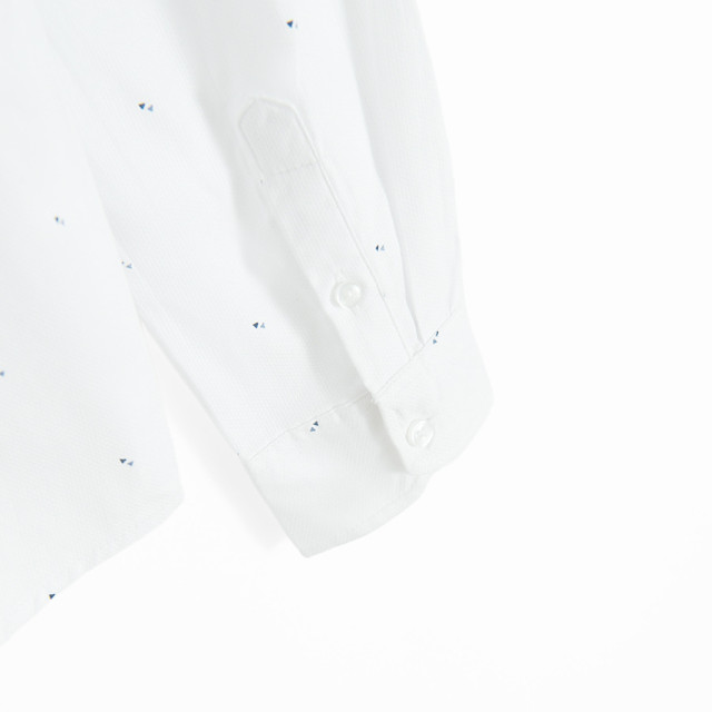 Риза с дълъг ръкав, цвят: Бял