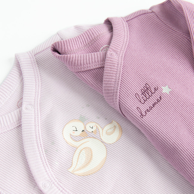 Боди с дълъг ръкав 2бр., цвят: Микс