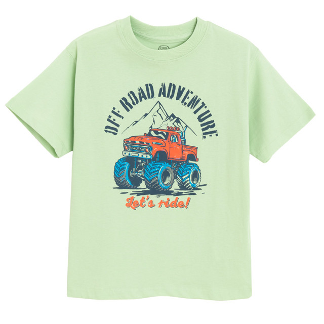 Тениска с къс ръкав, цвят: Зелен