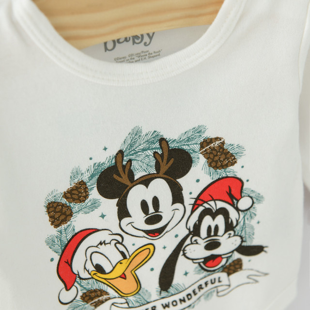 Боди с дълъг ръкав 3бр. DISNEY MIX, цвят: Микс