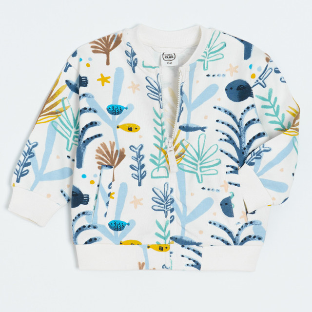 Блуза с дълъг ръкав, цвят: Кремав