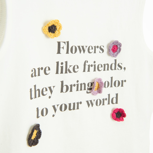 Тениска без ръкав, цвят: Бял