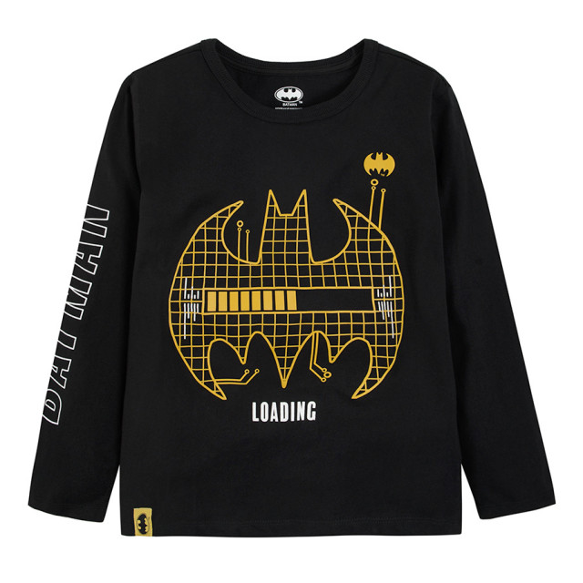 Тениска с дълъг ръкав BATMAN, цвят: Черен