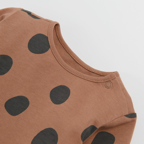 Рокля с дълъг ръкав, цвят: Кафяв