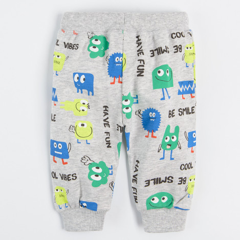 Спортен панталон, цвят: Сив меланж