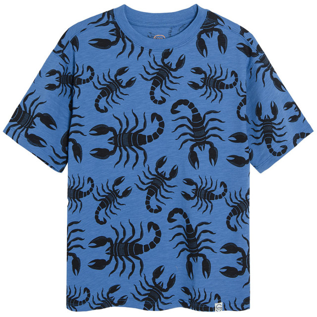 Тениска с къс ръкав, цвят: Син