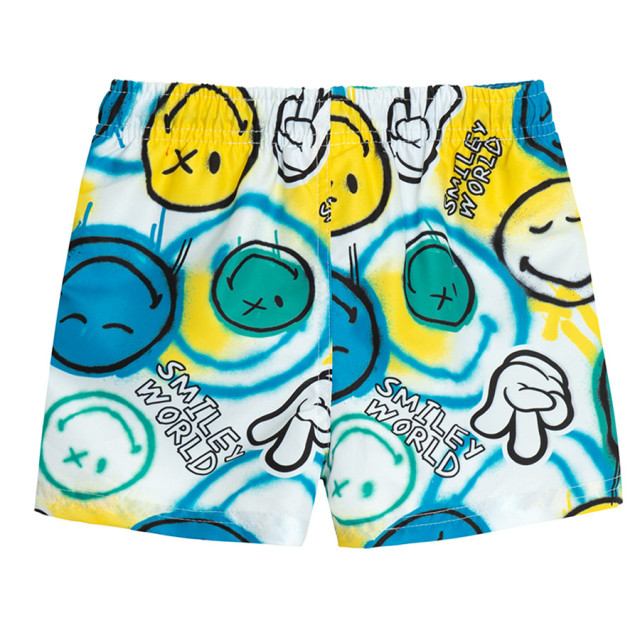 Плувни шорти SMILEY, цвят: Бял