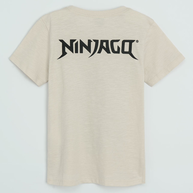 Тениска с къс ръкав LEGO NINJAGO, цвят: Бежов
