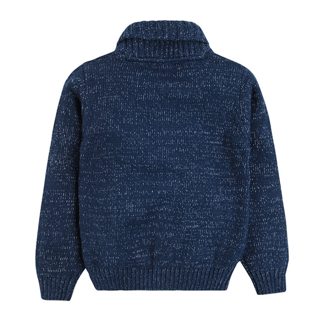 Жилетка, цвят: Моско син меланж