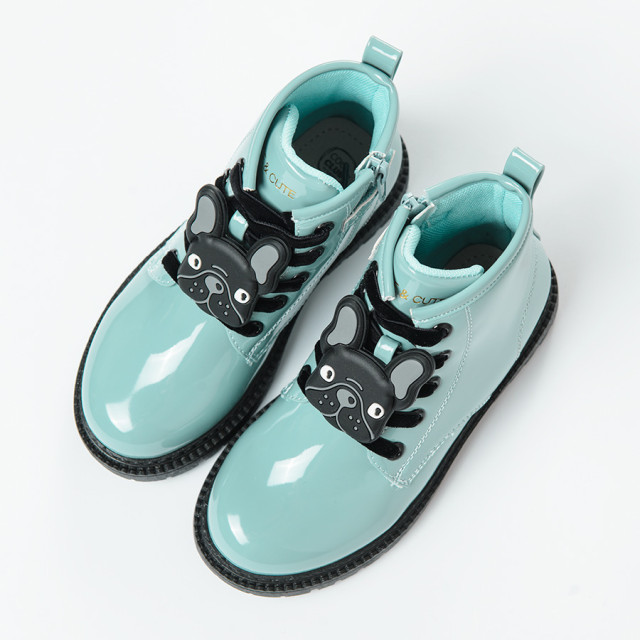 Високи обувки, цвят: Светло ментов