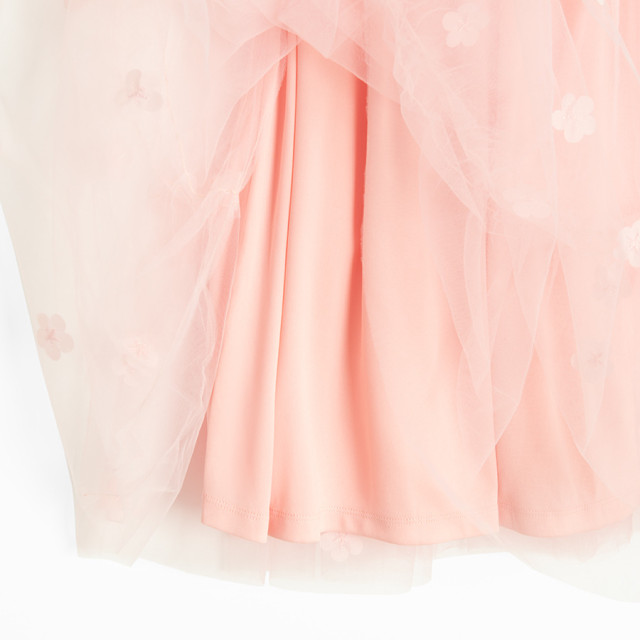 Рокля с къс ръкав, цвят: Розов