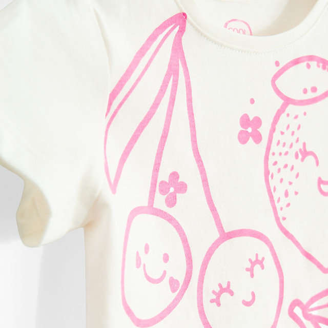 Тениска с къс ръкав, цвят: Бял