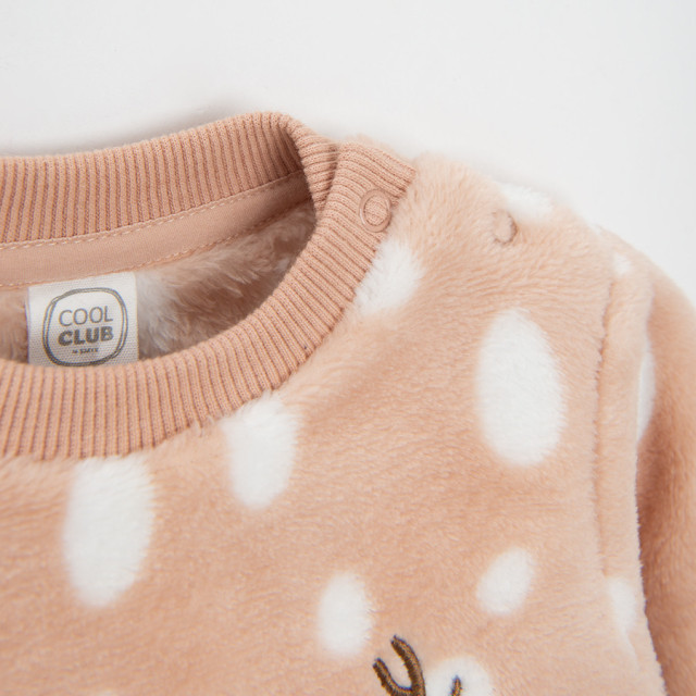 Блуза с дълъг ръкав, цвят: Светло бежово