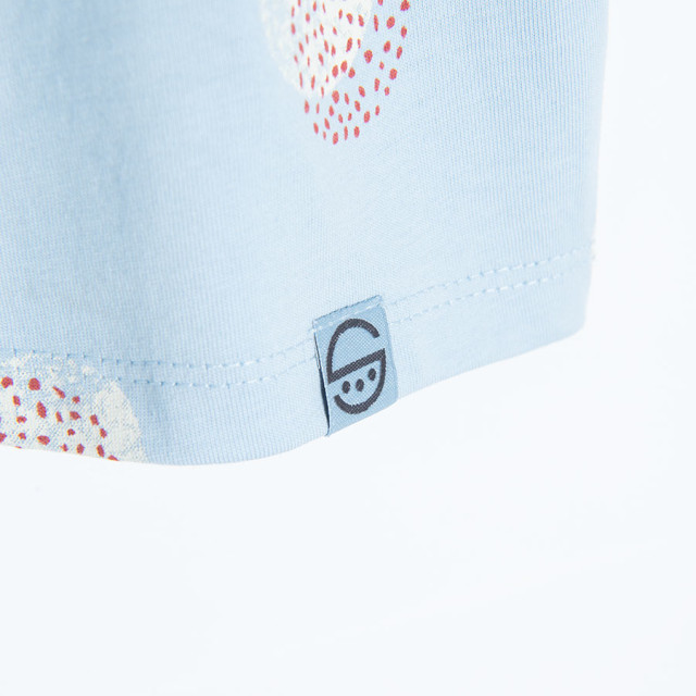 Тениска с къс ръкав, цвят: Син