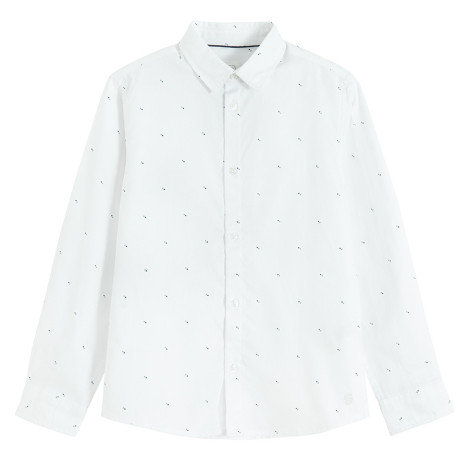 Риза с дълъг ръкав, цвят: Бял