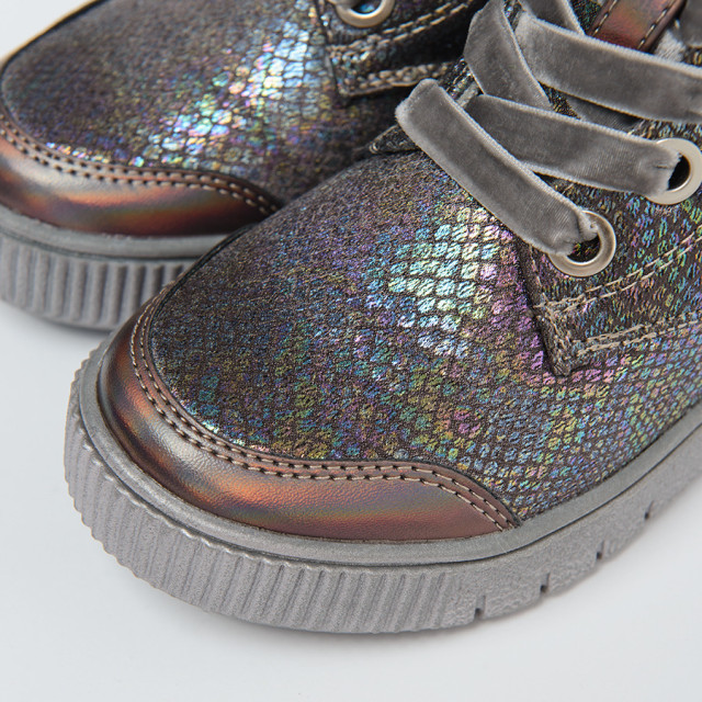 Високи обувки, цвят: Сив