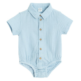 Боди с къс ръкав, цвят: Светло син