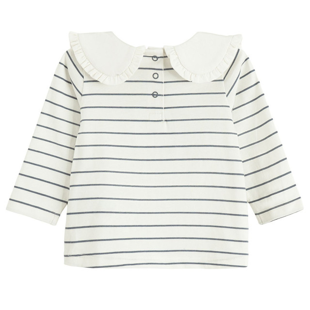 Блуза с дълъг ръкав, цвят: Бял